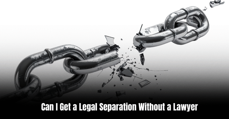 Can I Get a Legal Separation Without a Lawyer