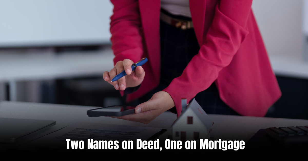 Two Names on Deed, One on Mortgage