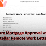 Secure Mortgage Approval with a Stellar Remote Work Letter