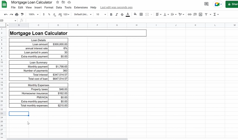Mortgage  Loan Calculator