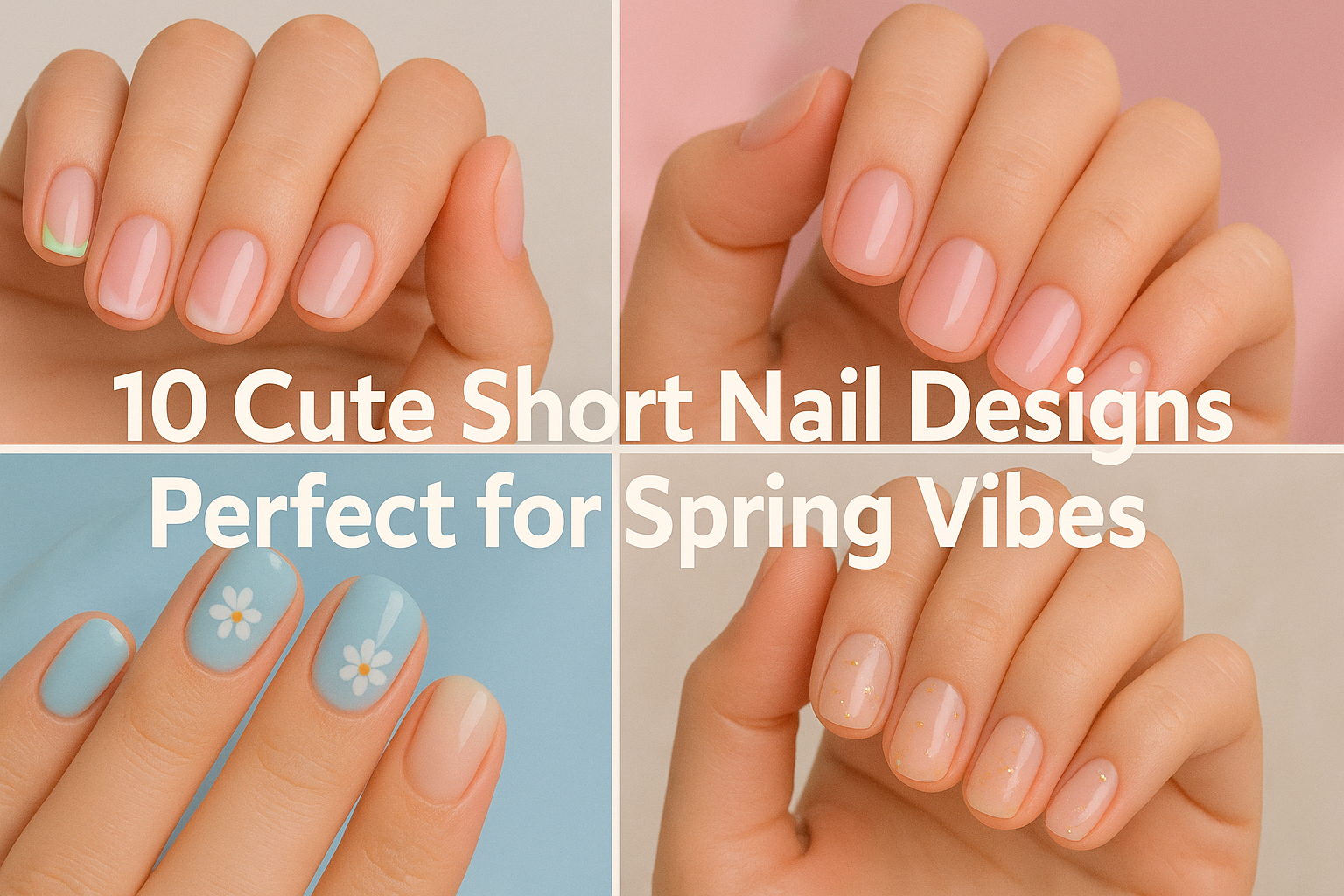 10 Cute Short Nail Designs Perfect for Spring Vibes