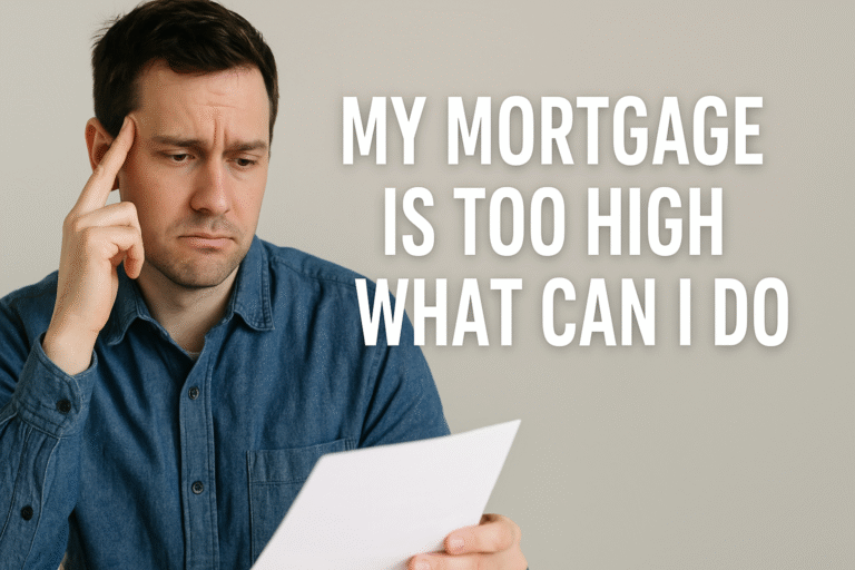 My Mortgage is Too High What Can I Do