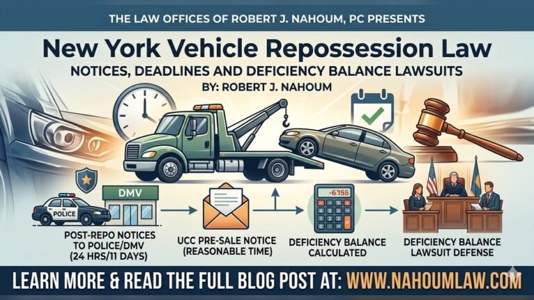 Car Repossession Laws in New York State
