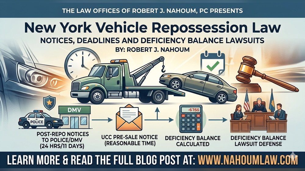 Car Repossession Laws in New York State