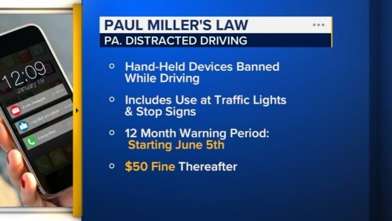 Distracted Driving Laws in Pennsylvania