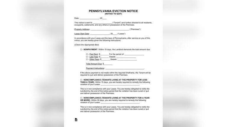 Eviction Laws in Pennsylvania