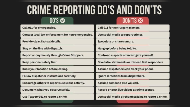 How To Report Crimes And Criminal Activity