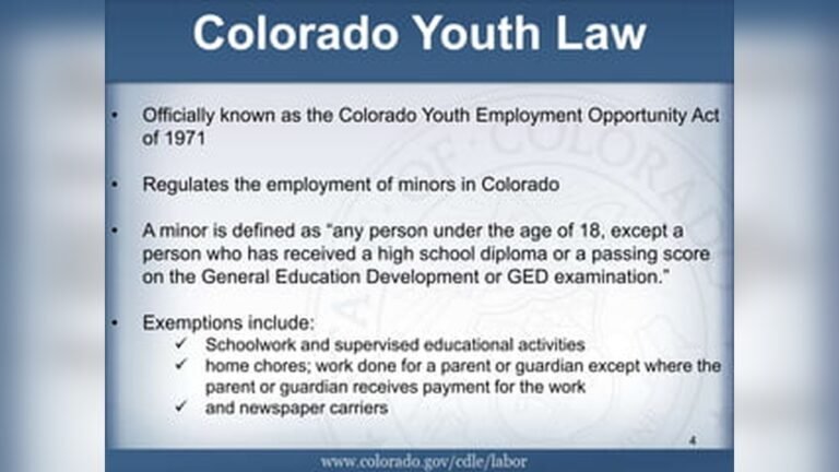 Labor Laws in Colorado for Minors