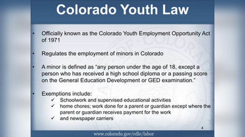 Labor Laws in Colorado for Minors