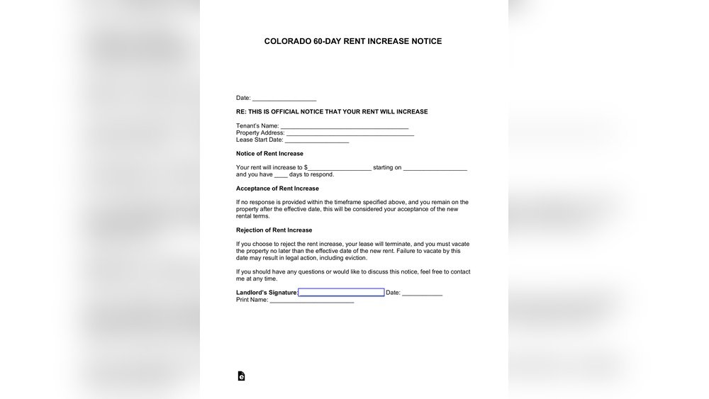 Rent Increase Laws in Colorado