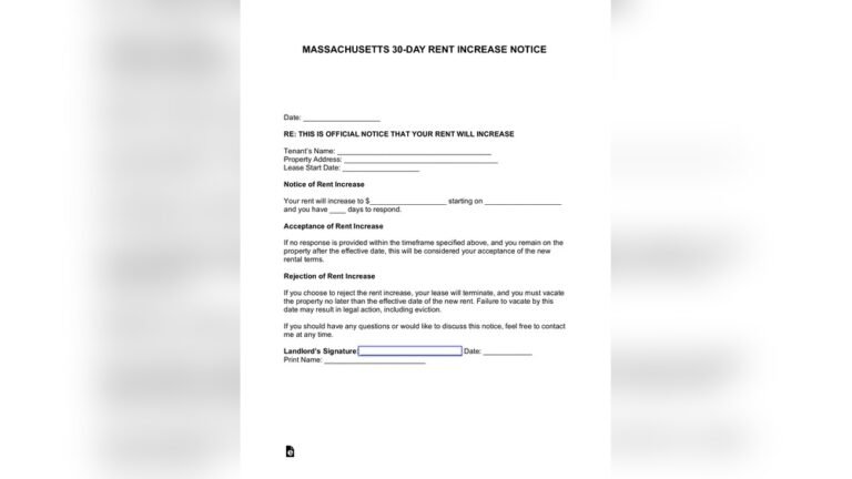 Rent Increase Laws in Massachusetts