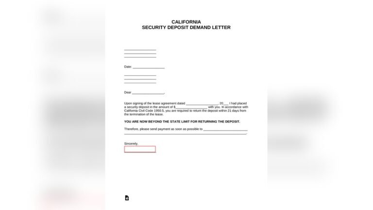Rental Laws in California Return of Deposit