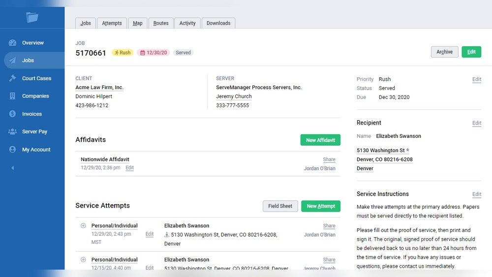 Serve Manager Software For Process Servers: Streamline Your Workflow Today