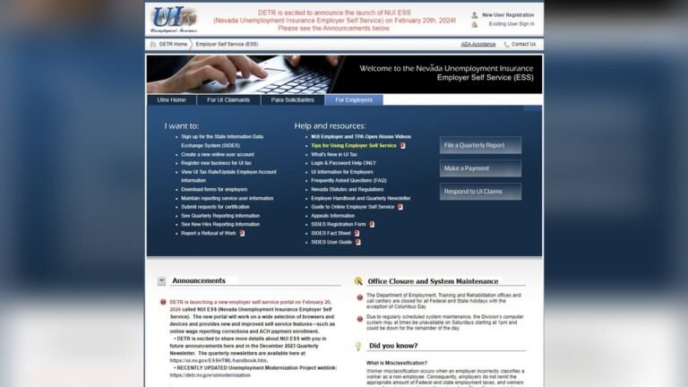 Unemployment Laws in Nevada