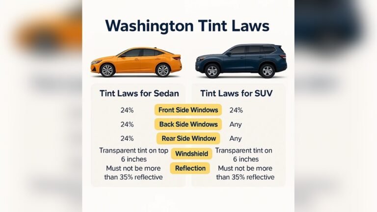 Window Tint Laws in Washington State