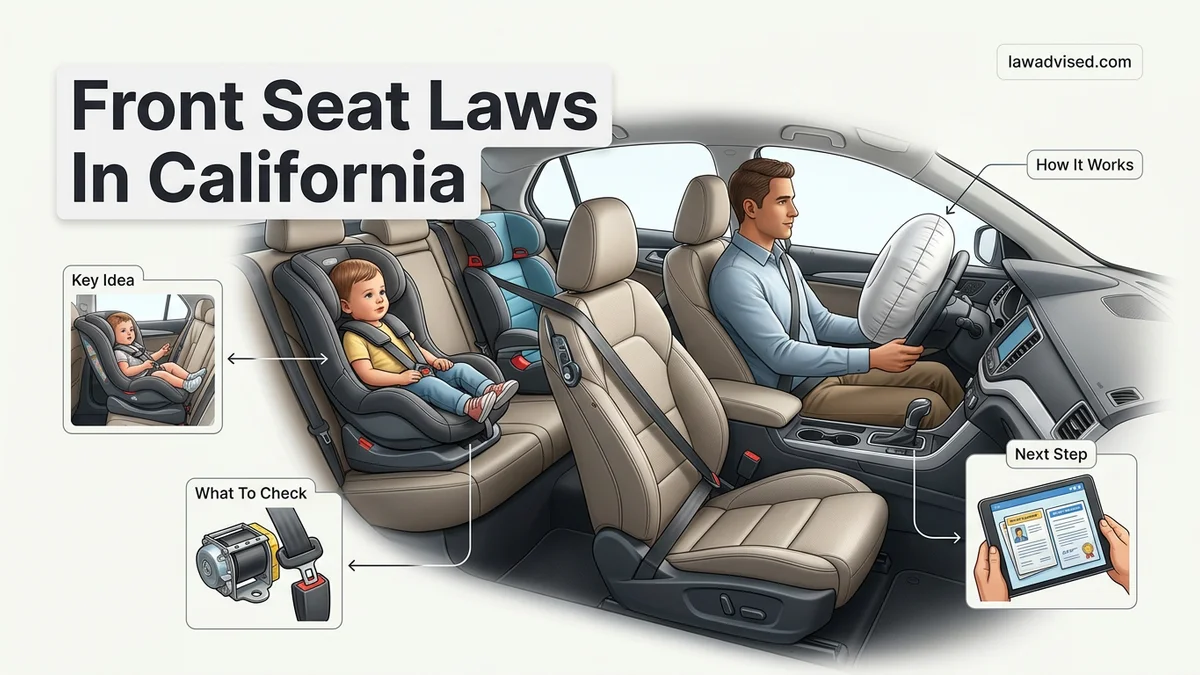 Front Seat Laws In California Front Seat Laws In California expert guide showing the main topic and key context