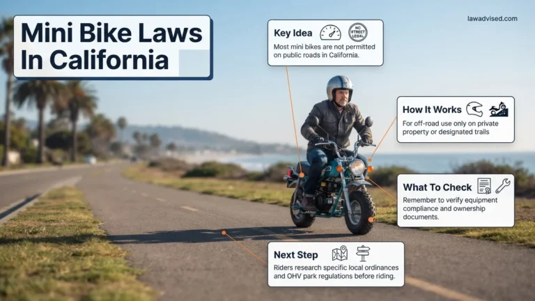 Mini Bike Laws in California 2027 A Real Guide