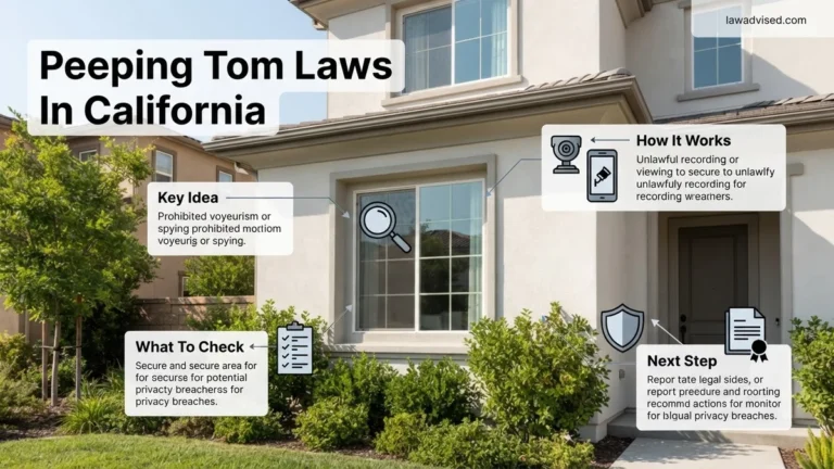 Peeping Tom Laws in California 2027 Expert Penal Code Guide