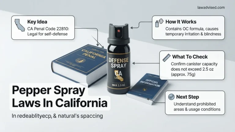 Pepper Spray Laws in California 2027 Expert Legal Guide