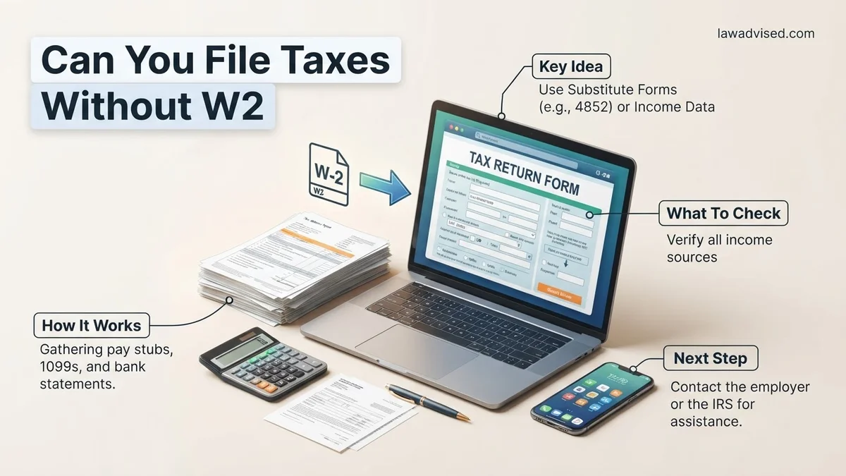 Can You File Taxes Without W2 Can You File Taxes Without W2 expert guide showing the main topic and key context