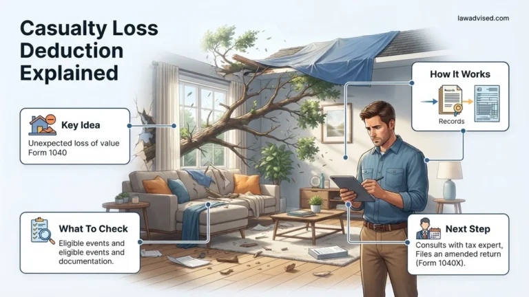 Casualty Loss Deduction Explained 2026 Step-by-Step Guide