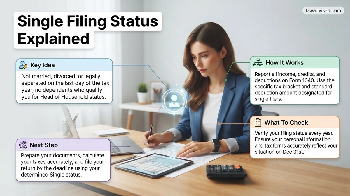 Single Filing Status Explained Single Filing Status Explained expert guide showing the main topic and key context