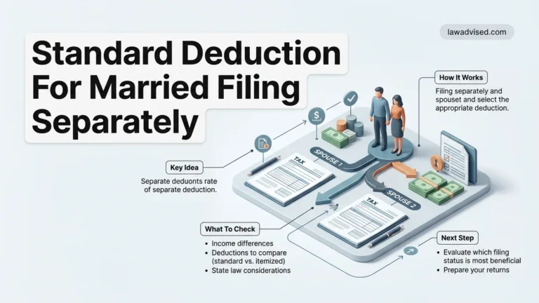 Standard Deduction for Married Filing Separately 2026 Guide